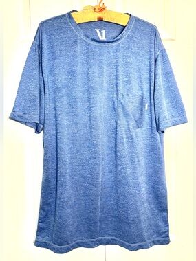 Vuori Blue Performance Pocket Short Sleeve T-Shirt Athleisure Gym Men’s Large